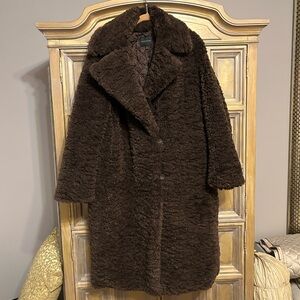 Cozy Brown Faux Fur Coat